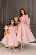 ⁦فستان بناتي فخم بأكمام بوف⁩ - الصورة ⁦8⁩