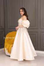 ⁦فستان سهره راقي بأكمام بوف⁩ - الصورة ⁦2⁩