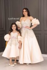 ⁦فستان بناتي راقي بأكمام بوف⁩ - الصورة ⁦5⁩