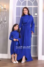 ⁦فستان مناسبات ناعم نيلي⁩ - الصورة ⁦4⁩