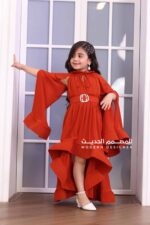 ⁦فستان بناتي فخم بأكمام طويلة⁩ - الصورة ⁦2⁩