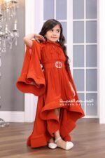 ⁦فستان بناتي فخم بأكمام طويلة⁩ - الصورة ⁦4⁩