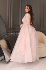 ⁦فستان سهرة  باكمام كيب⁩ - الصورة ⁦2⁩