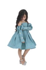 ⁦فستان بناتي تيفاني بأكمام طويلة⁩ - الصورة ⁦2⁩