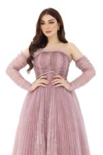 ⁦فستان سهرة طويل منفوش⁩ - الصورة ⁦6⁩