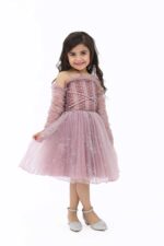 ⁦فستان بناتي بأكمام طويلة⁩ - الصورة ⁦4⁩