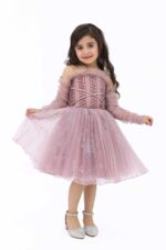 ⁦فستان بناتي بأكمام طويلة⁩ - الصورة ⁦7⁩