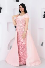 ⁦فستان سهرة   بتفاصيل فاخرة⁩ - الصورة ⁦3⁩