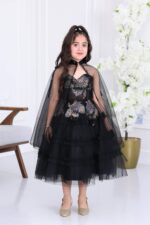 فستان بناتي كيب مطرز