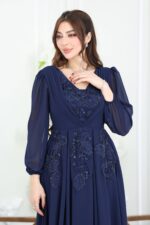 ⁦فستان  فخم مطرز⁩ - الصورة ⁦4⁩