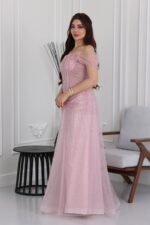 ⁦فستان لؤلؤ سهرة ملكي⁩ - الصورة ⁦2⁩