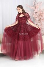 ⁦فستان مناسبات بتطريز فاخر⁩ - الصورة ⁦2⁩