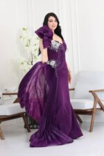 ⁦فستان سهره بتطريز فاخر⁩ - الصورة ⁦3⁩