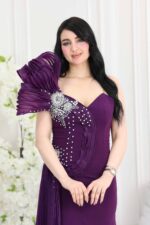 ⁦فستان سهره بتطريز فاخر⁩ - الصورة ⁦4⁩