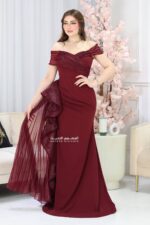فستان سهرة بتصميم مميز
