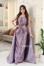 ⁦فستان سهرة فاخر بتطريز⁩ - الصورة ⁦5⁩