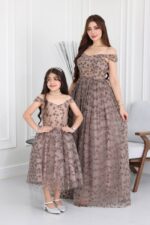 ⁦فستان سهرة فخم مطرز كتف⁩ - الصورة ⁦5⁩