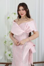 ⁦فستان سهرة كسرات مطرز⁩ - الصورة ⁦5⁩