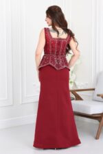 ⁦فستان سهرة خرز ملكي⁩ - الصورة ⁦3⁩