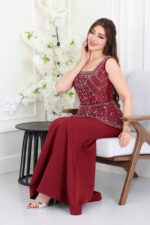 ⁦فستان سهرة خرز ملكي⁩ - الصورة ⁦5⁩