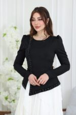 ⁦فستان سهرة راقي طبقات⁩ - الصورة ⁦2⁩