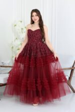 ⁦فستان سهرة شك فاخر⁩ - الصورة ⁦3⁩