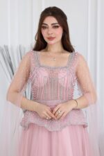 ⁦فستان سهرة تطريز لؤلؤ⁩ - الصورة ⁦5⁩
