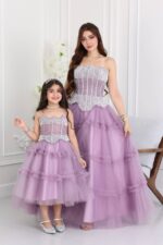 ⁦فستان سهرة طبقات تل⁩ - الصورة ⁦3⁩