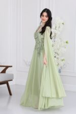 ⁦فستان شيفون سهرة فخم مطرز⁩ - الصورة ⁦2⁩