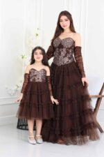 ⁦فستان شيفون طبقات فاخر⁩ - الصورة ⁦6⁩