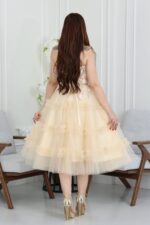 ⁦فستان تل مطرز ميد⁩ - الصورة ⁦5⁩