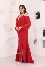 ⁦فستان مناسبات بأكمام شيفون⁩ - الصورة ⁦3⁩