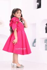 ⁦فستان بناتي انيق بفيونكة بالكتف⁩ - الصورة ⁦3⁩