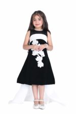 ⁦فستان بناتي بتطريز ورد⁩ - الصورة ⁦7⁩