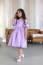 ⁦فستان بناتي راقي بأكمام بوف⁩ - الصورة ⁦2⁩