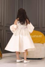 ⁦فستان بناتي راقي بأكمام بوف⁩ - الصورة ⁦4⁩