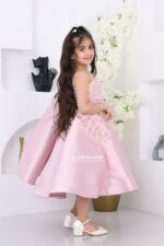 ⁦فستان بناتي سهرة بتطريز جانبي فخم⁩ - الصورة ⁦3⁩