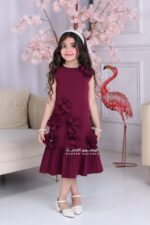 ⁦فستان بناتي فاخر ناعم⁩ - الصورة ⁦3⁩