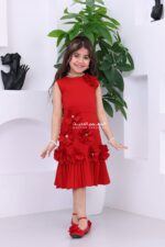 ⁦فستان بناتي فاخر ناعم⁩ - الصورة ⁦2⁩