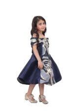 ⁦فستان بناتي فخم بإكمام اوف شولدر⁩ - الصورة ⁦5⁩