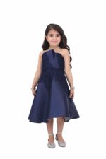 ⁦فستان بناتي كحلي بتطريز فخم⁩ - الصورة ⁦3⁩