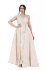 ⁦فستان حفلات بتطريز⁩ - الصورة ⁦3⁩