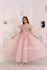 ⁦فستان سهرة اوف شولدر بورد فخمة⁩ - الصورة ⁦3⁩