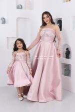 ⁦فستان بناتي بأكمام مطرزة فخمة⁩ - الصورة ⁦4⁩