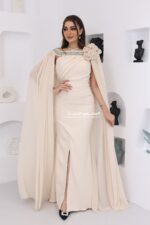 ⁦فستان سهرة بأكمام منديل فخمة⁩ - الصورة ⁦2⁩