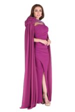 ⁦فستان سهرة بأكمام منديل فخمة⁩ - الصورة ⁦9⁩