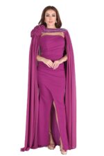 ⁦فستان سهرة بأكمام منديل فخمة⁩ - الصورة ⁦10⁩