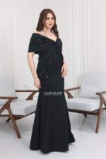 ⁦فستان سهرة بتطريز فاخر⁩ - الصورة ⁦3⁩