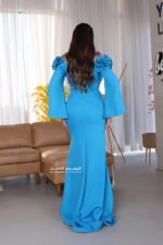 ⁦فستان سهرة بتطريز ورد فخم⁩ - الصورة ⁦7⁩