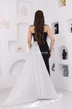 ⁦فستان سهرة سواريه بتصميم راقي⁩ - الصورة ⁦7⁩